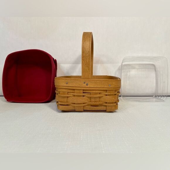 VINTAGE 4” LONGABERGER BERRY BASKET LINER AND PROTECTOR 2010 - Picture 2 of 8